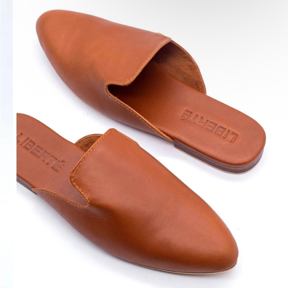 New Liberte Leather “The Modern Mule” Cognac Color Size 8 — image 3 of 8